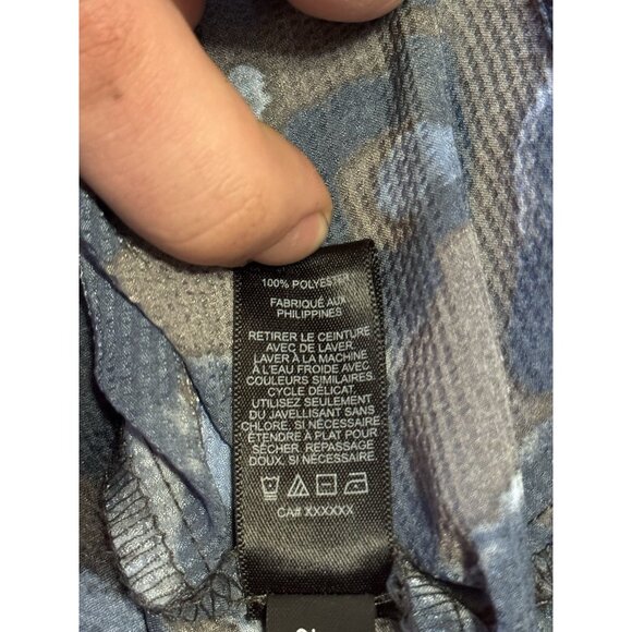 Express Button Front Shirt Dress Size Medium Lightweight‎ Preppy Business Casual - Picture 5 of 11